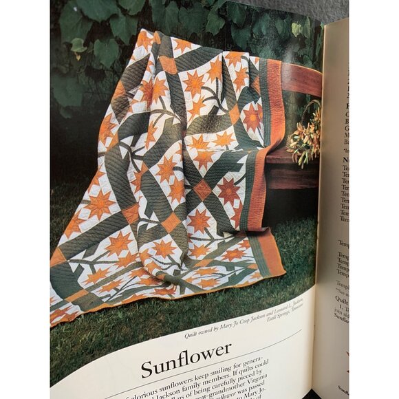 Quilts in Bloom Quilt Sewing Pattern Book Oxmoor House - Picture 7 of 9